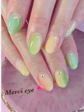 メルシーアイ 岐阜店(Merci Eye)/カラフルレインボーネイル
