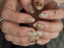 アクセサリー風ミラーネイル