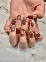 ビーメルシー 天満橋(bea.merci)/秋べっ甲ネイル