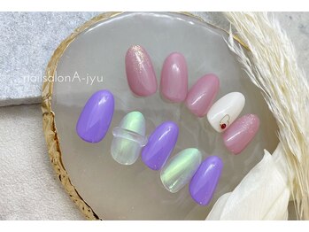 ネイルサロン アージュ(Nail Salon A jyu)/春ネイル/ハートネイル