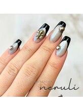 ネルリ(neruli)/black french nail