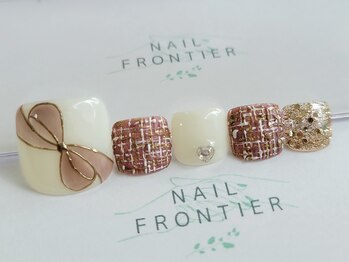 ネイルフロンティア 吉祥寺(NAIL FRONTIER)/E手書きリボンフット11980円
