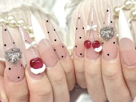 さくらんぼ/ホイップネイル