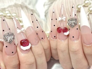 さくらんぼ/ホイップネイル
