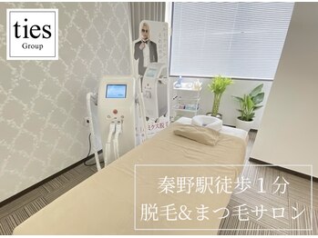 タイズ ヘアーリムーバルアンドアイラッシュ(ties)