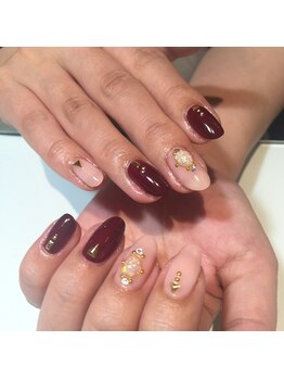 ネイルサロン レーヴ(NAIL SALON REVE)/秋カラーネイル