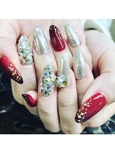 インビテーション(invitation)/キラキラミラーネイル☆