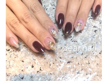 ディアネイル(dear.nail)/ボルドー &nbsp;× &nbsp;クリア