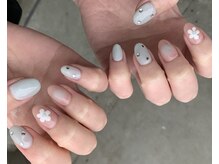 ナンバーネイル 名駅(N° nail)/韓国風お花ネイル