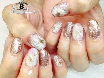 ネイルエイト 新百合ヶ丘(nail8)/大人可愛いデザイン