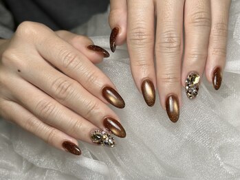 エスビューティー(es.beauty)/ブラウン×埋め尽くし