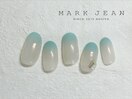 289. ミラー ビジュー 水色 B