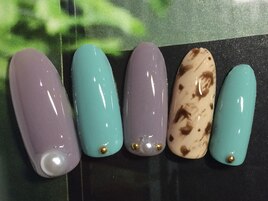 ヒョウ柄ネイル