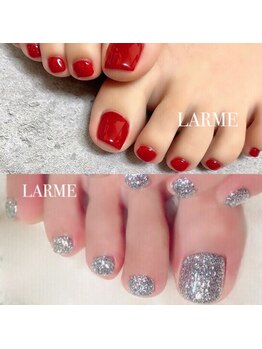 ラルム ネイル サロン(LARME NAIL SALON)/フットシンプル／ワンカラー