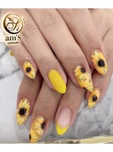 アムズ(am’S)/ひまわりネイル♪
