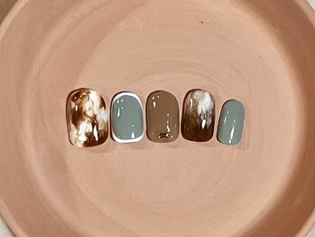 カラ ネイル 中津店(calla nail)/秋色ニュアンスネイル