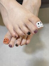 スヌーズ(snooze)/ハロウィンネイル　foot