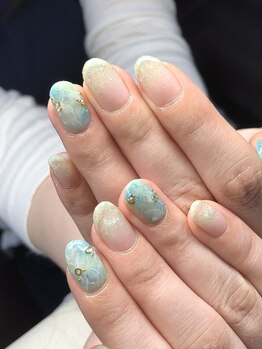 マムコレクション/たらしこみ　水滴　バイカラー