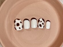 カラ ネイル 中津店(calla nail)/綺麗めジラフ柄ネイル