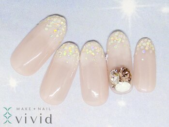 メイクプラスネイル ヴィヴィッド(MAKE+NAIL vivid)/*冬ブライダルネイル*