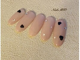 ハートデザインネイル