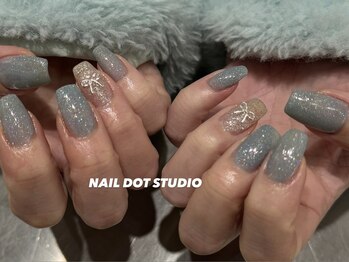 ネイルドットスタジオ 堺筋本町(NAIL DOT STUDIO)/ラメワンカラー