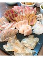 手技整体院 咲蛙&nbsp;友人宅で魚料理を振舞うこともあります。