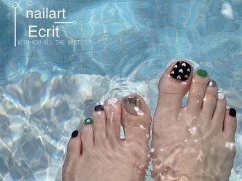 ネイルアート エクリ(Nail Art:Ecrit)/【サマーフットネイル】