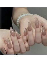 アモールビューティー 新宿店(Amor Beauty)/チップ長さだしフレンチアート