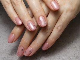 お花シンプルネイル