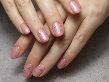 アマンネイル(aman.nail)/お花シンプルネイル