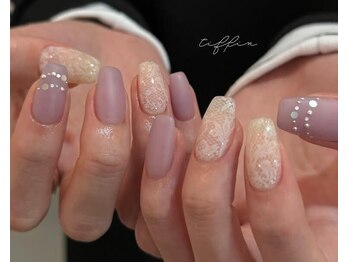 ネイルサロン ティフィン(tiffin)/~マットホロフレンチ~