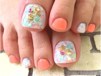 ネイルサロン ティディ(TIDY)/砂浜ネイル☆