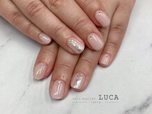 ネイルアトリエルカ(nail atelier LUCA)/W-866 大人上品シェルネイル