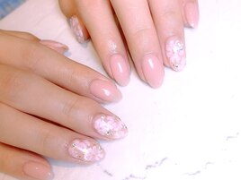 ブライダルネイル・花