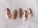 チョコネイル×フラッシュネイル