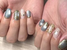 スワロンネイル 名古屋店(SWALLON NAIL)/ミラーフラワー×うるマグ