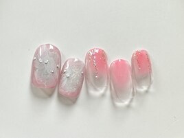 キラキラピンクニュアンス
