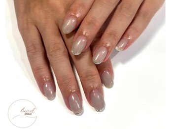 ラメフレンチ/フィルイン