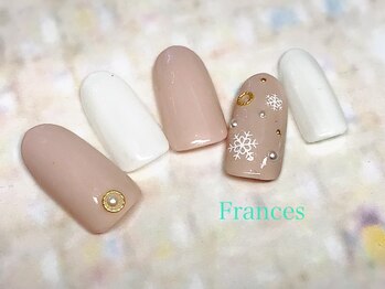 フランセス(Frances)/雪の結晶ネイル