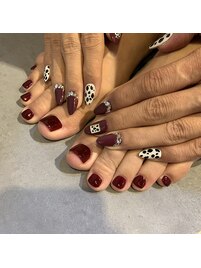 ～ダルメシアン柄ネイル～