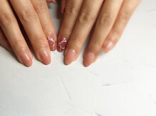 エムネイル(Ｍ)/シアー感のフラワーネイル(^^)