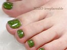 グリーンラメネイル*