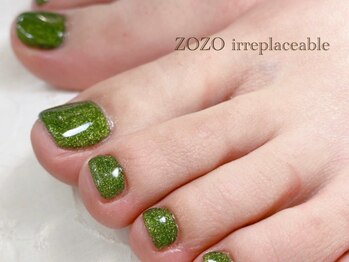 ゾゾ イリプレッセブル(ZOZO irreplaceable)/グリーンラメネイル*