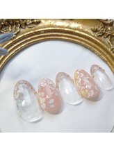 ピオニーネイル(peony nail)/グラデーションフラワー