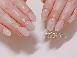 キラキラシアーネイル