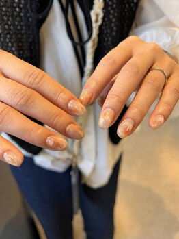 ニュアンスネイル×ぷっくり