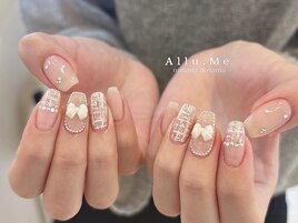 ツイードネイル(staff:mai)