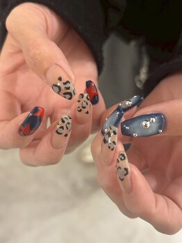 レオパード × 手書き星