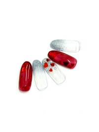 ハートホロネイル